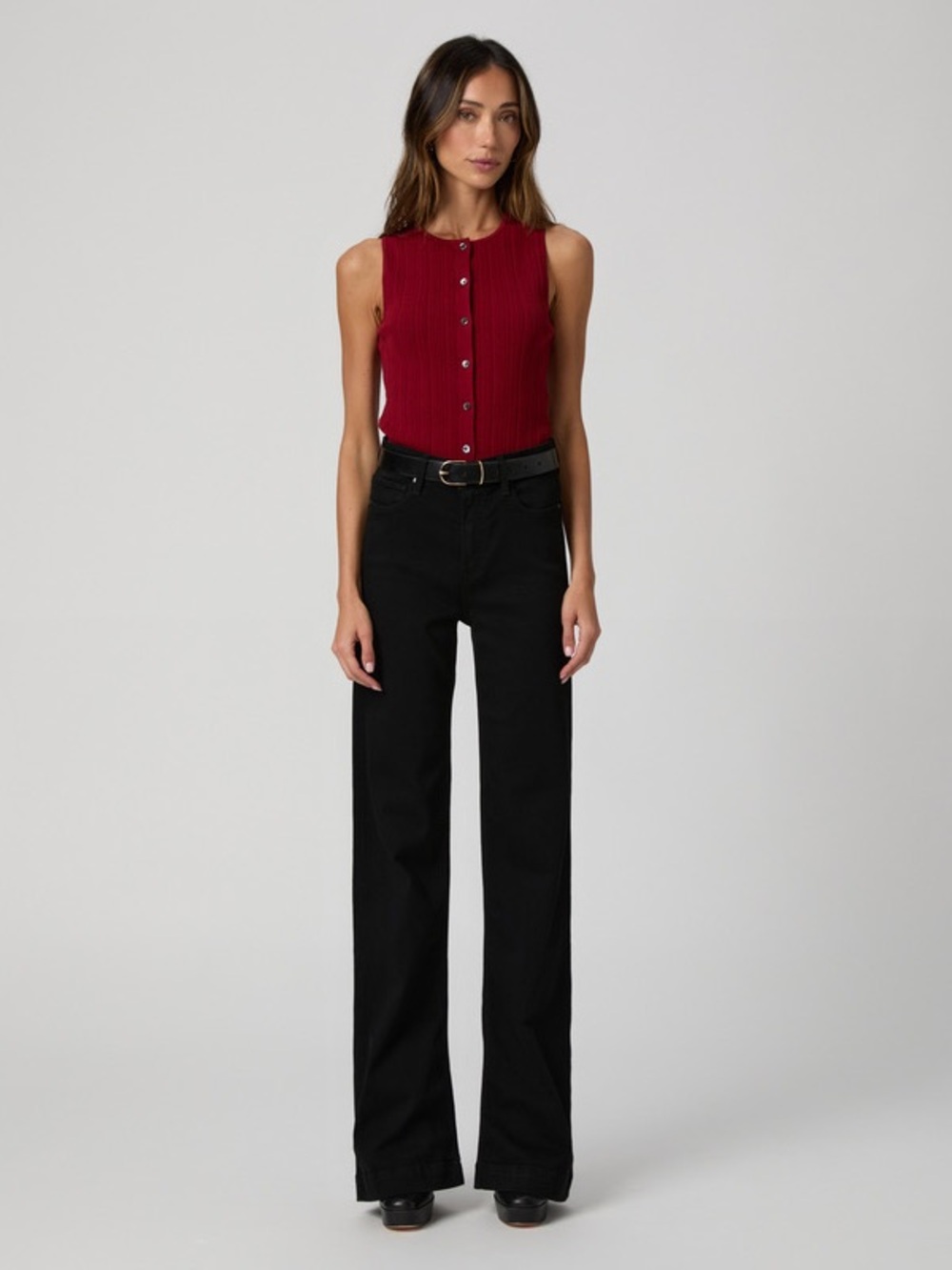 PAIGE Leenah High Rise Slim Wide Leg 27